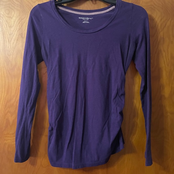 Liz Lange Tops - Liz Lange maternity purple shirt